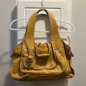Fossil genuine leather handbag